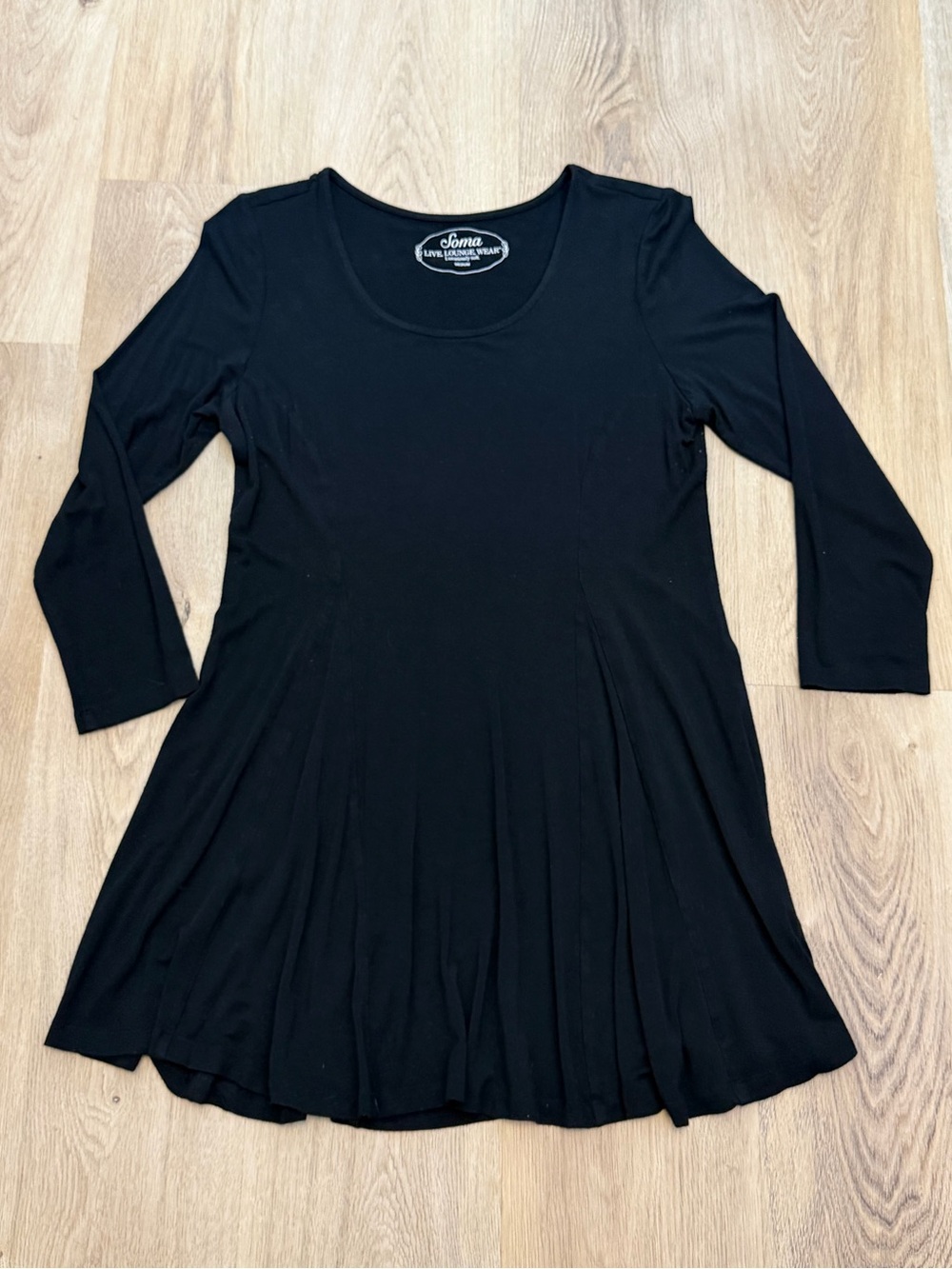 Soma Black Long Sleeve Tunic Top